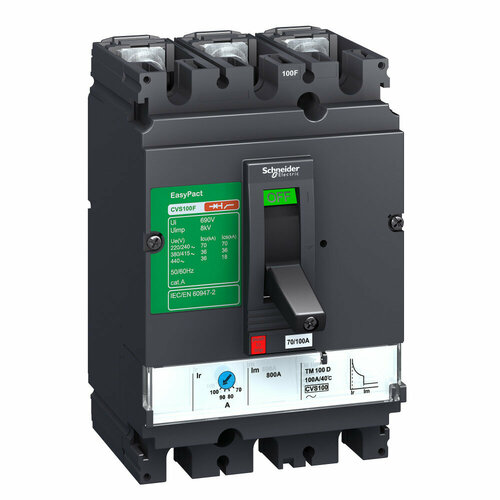 Schneider Electric EasyPact CVS 100F Автоматический выключатель 50kA 3P MA6,3 LV510451