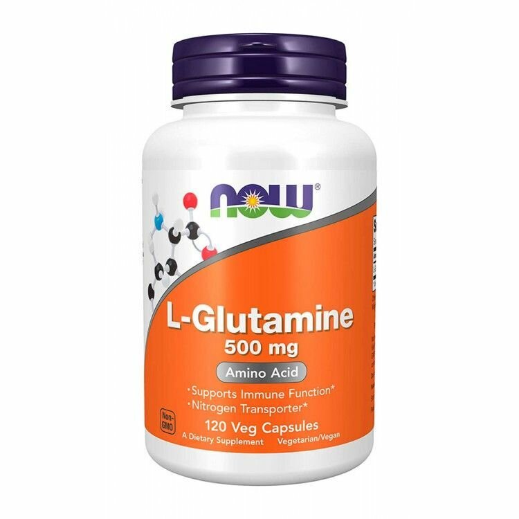 NOW Л-Глютамин 500 мг/L-Glutamine 500 mg (120 капс)