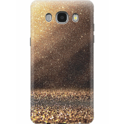 Силиконовый чехол на Samsung Galaxy J5 (2016), Самсунг Джей 5 2016 с принтом Золотая пыль чехол книжка на samsung galaxy j5 2016 самсунг джей 5 2016 c принтом золотая пыль золотистый