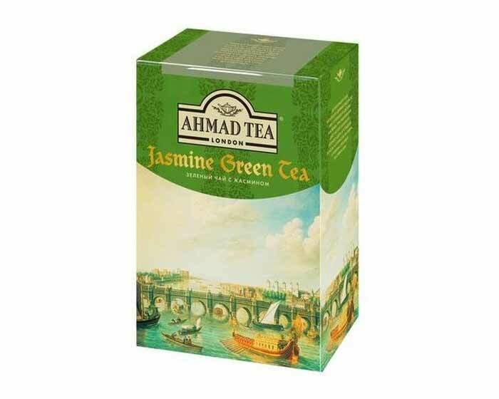 Чай зеленый Ahmad Tea с жасмином листовой, 200 г - фото №17