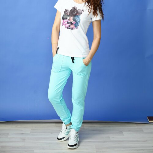 фото Брюки джоггеры be different, размер xxl, зеленый