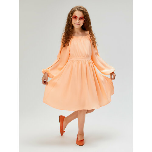 фото Платье acoola, размер 164, оранжевый