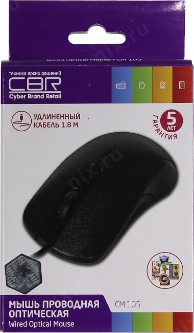 Мышь CBR CM 105 Black USB - фото №20