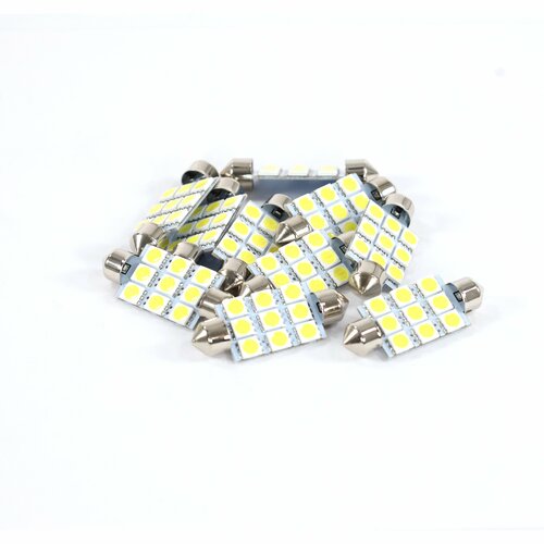 Лампа светодиодная Т11 (S8.5) 12V 9 SMD 41 mm (5050) 