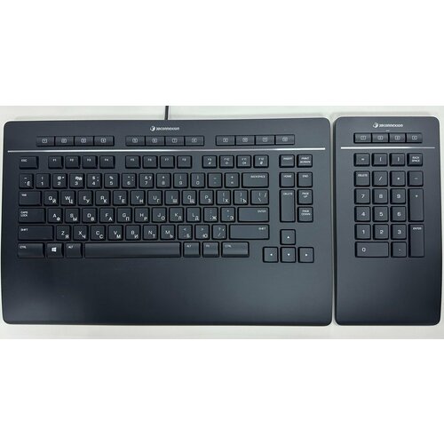 Клавиатура 3Dconnexion Keyboard Pro с Num Pad, Русский шрифт клавиатура 3dx 700092 3dconnexion keyboard pro with numpad us international qwerty 5 341214