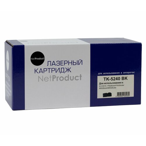 Тонер-картридж NetProduct N-TK-5240Bk тонер картридж netproduct n tk 5240m для kyocera p5026cdn m5526cdn m 3k