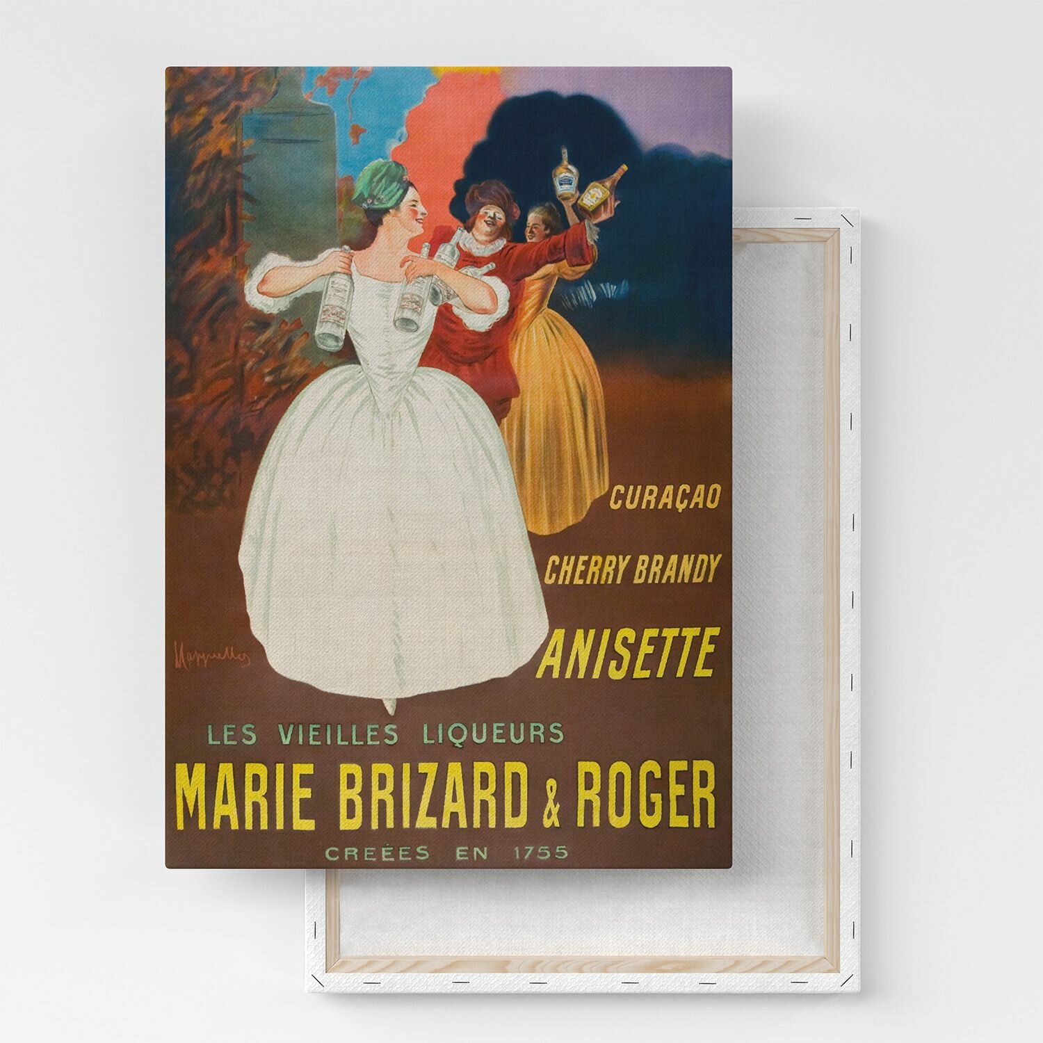 Картина на холсте, репродукция / Леонетто Каппьелло - The old liqueurs Marie Brizard / Размер 40 x 53 см