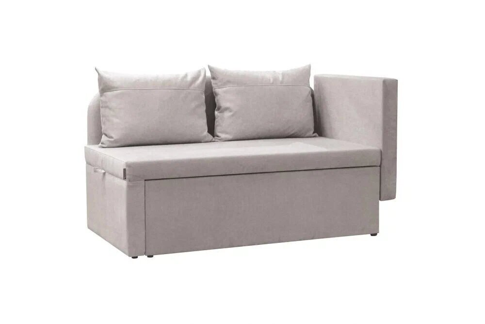 фото Прямой диван Komfort S Мини Мирка Велюр Бежевый