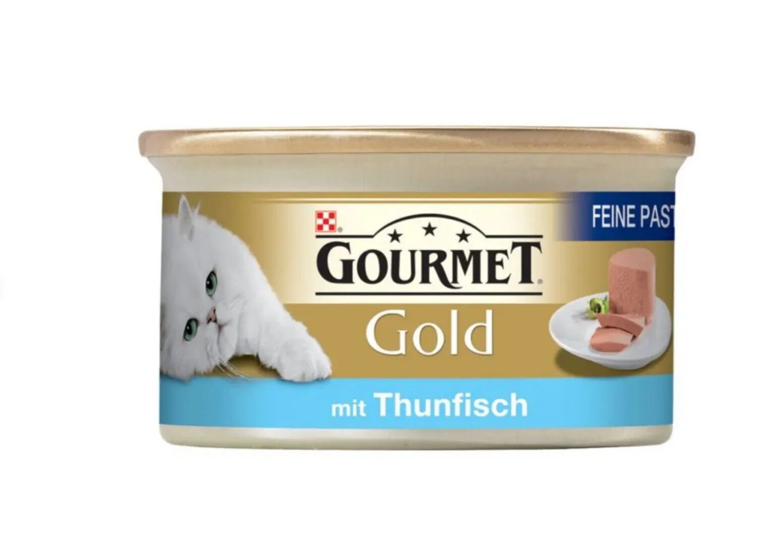 "Gourmet Gold" для кошек - паштет тунец, 4 штуки по 85 гр