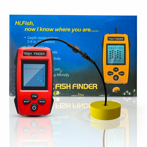 эхолот для зимней и летней рыбалки fish finder Эхолот FISH FINDER L4 Red