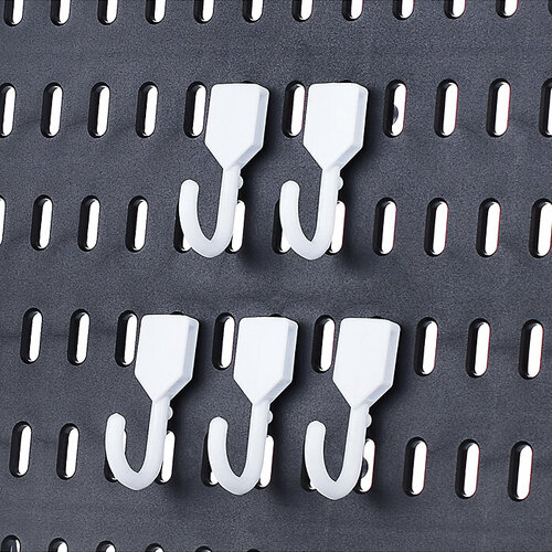 Набор крючков для органайзера 5шт белые 316₽