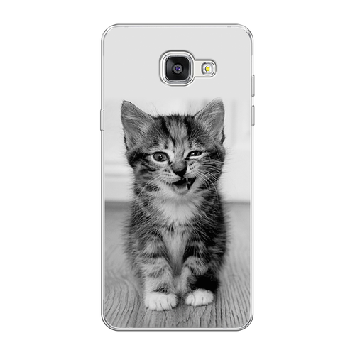 Силиконовый чехол на Samsung Galaxy A5 2016 / Самсунг Галакси A5 2016 Подмигивающий котенок