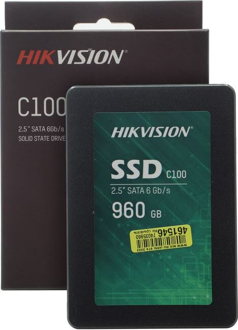 Накопитель SSD 2.5'' HIKVISION C100 960GB SATA 6Gb/s TLC 520/400MB/s IOPS 50K/30K MTBF 2M 7mm - фото №15