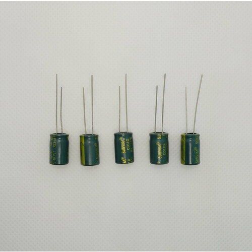 400V, 6.8 uF, +-20%, 8*12 мм, алюминиевый электролитический конденсатор (комплект 5 шт)