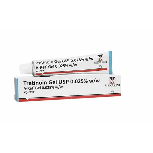 Menarini Индийский гель для лица RETINO-A 0.025% Tretinoin Cream U.S.P 0.025% - 20 g