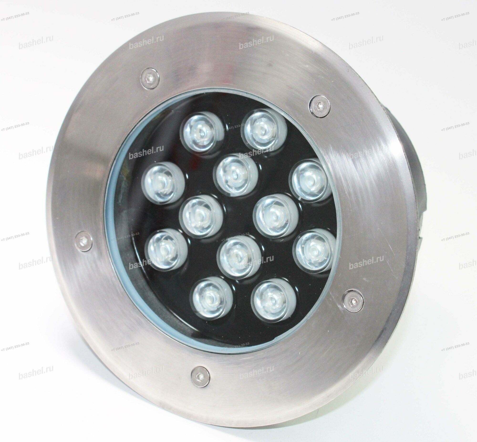 Светильник тротуарный Feron 12LED RGB 12W 180*H90 мм, внутренний д. 112 мм, IP 67, SP4114 32023 электротовар