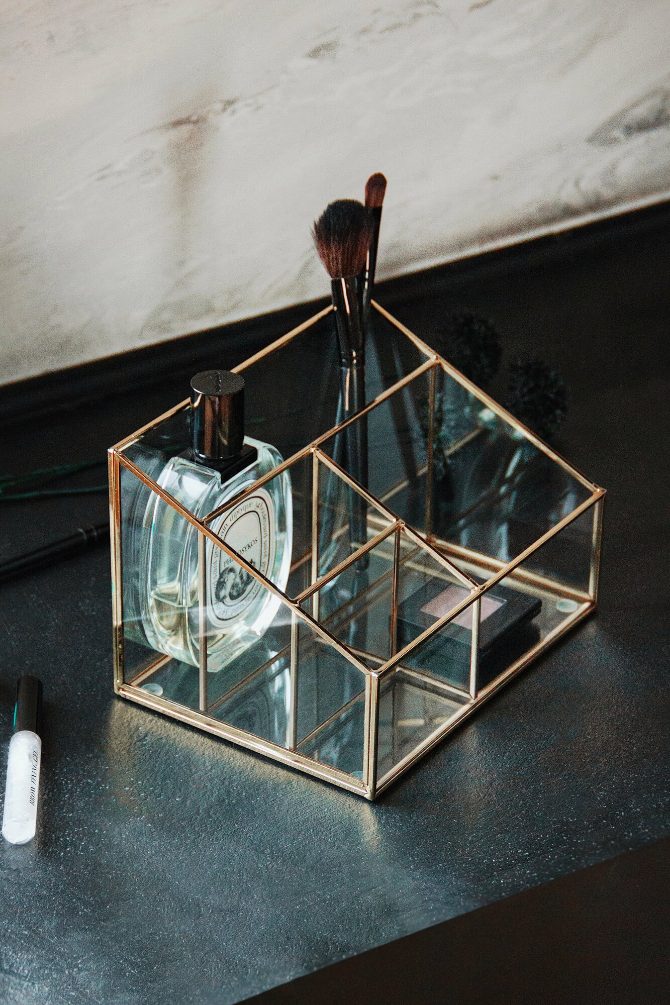 Органайзер IsmatDecor, 4 отделения, бесцветный, металл/пластик/стекло, 25х20х19 см — фото 1