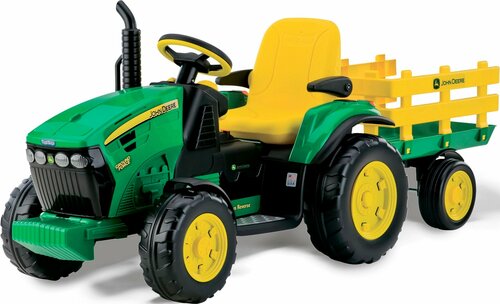 Peg-Perego Автомобиль John Deere Ground Force, зеленый/желтый