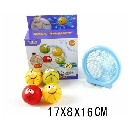 Игрушка для купания Кит на присосках (7 предметов) в коробке игрушка для ванной наша игрушка набор для купания 7 предметов разноцветный