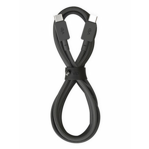 Кабель VLP Nylon Cable USB-C / USB-C, A, 100Вт 1,2м, черный