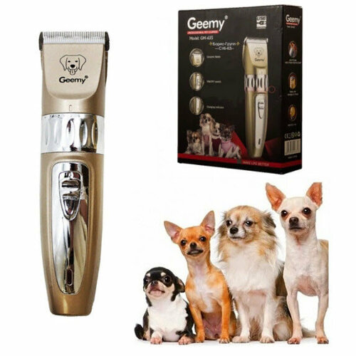 машинка для стрижки wahl easy cut corded pet clipper черный 9653 716 Машинка для стрижки домашних питомцев собак и кошек Geemy GM-635