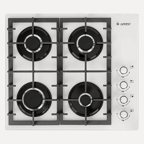 Изображение товара Газовая варочная панель Gefest СГ СВН 2230 К12 белый (закаленное стекло)