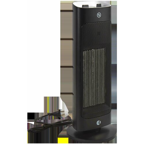 Тепловентилятор керамический электрический Equation с механическим термостатом 2000 Вт черный 865800₽