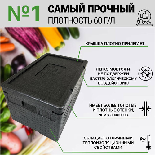 Термобокс, термоконтейнер FoodВoss PRO 58 л, сумка-холодильник
