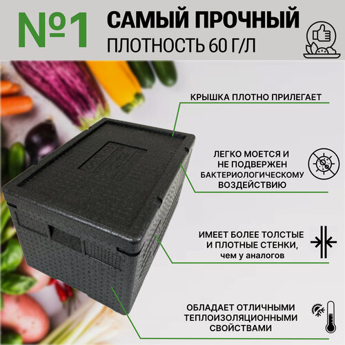 Изображение товара Термобокс, термоконтейнер FoodВoss PRO 58 л, сумка-холодильник