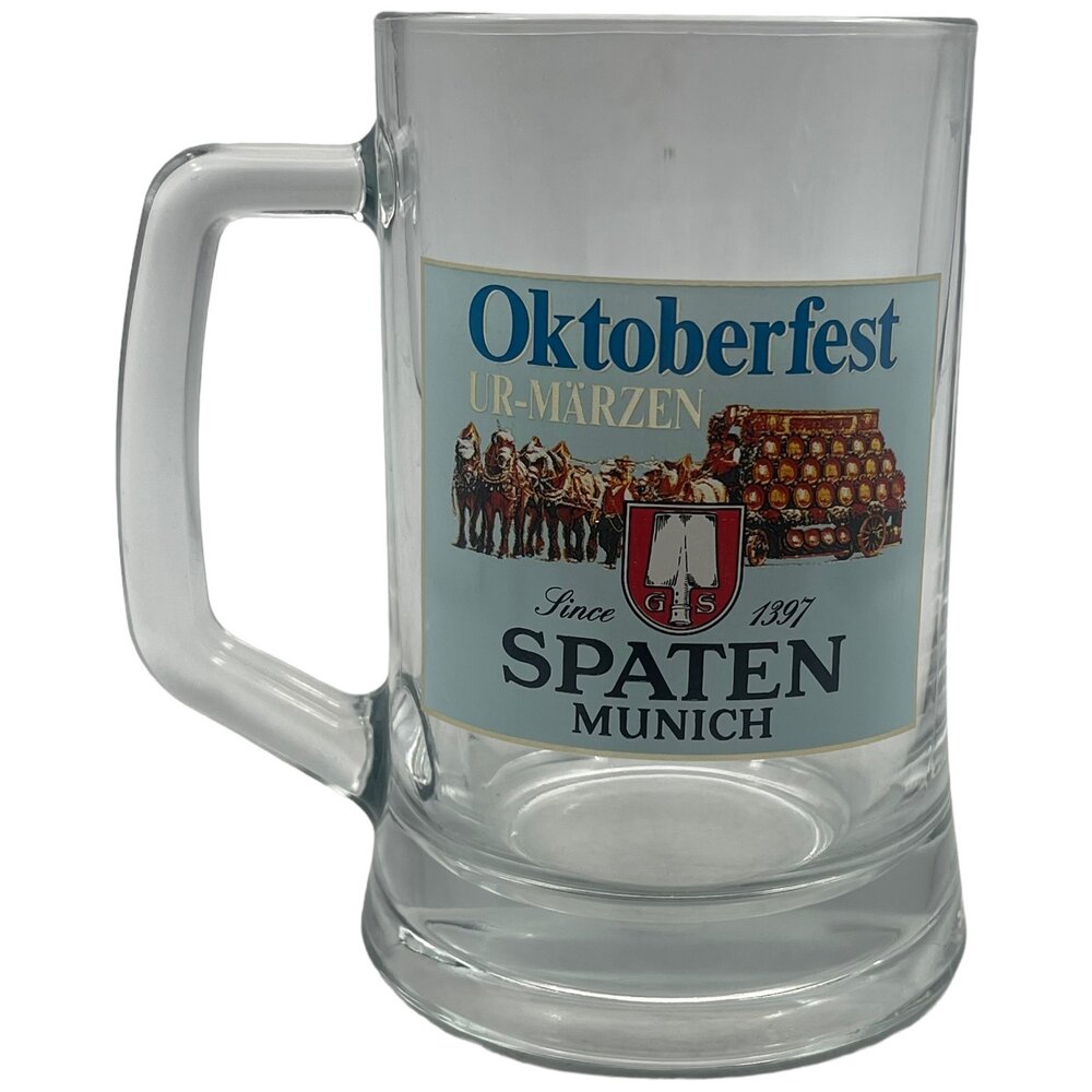 Пивная кружка "Oktoberfest. Spaten. Munich", 0,6 л, стекло, 1990-2000 гг, Германия