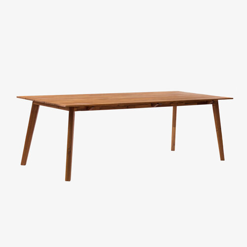 Стол Бали акация (светло-коричневый) 240*100 см, ножки деревянные (светло-коричневый) акация