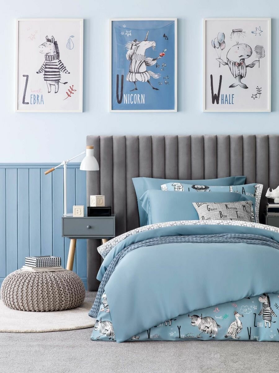 СЕНСА гол КПБ 100x120/120x140/40х60-2, 4пр, эвкалипт. волокно Kids by togas - фото №2