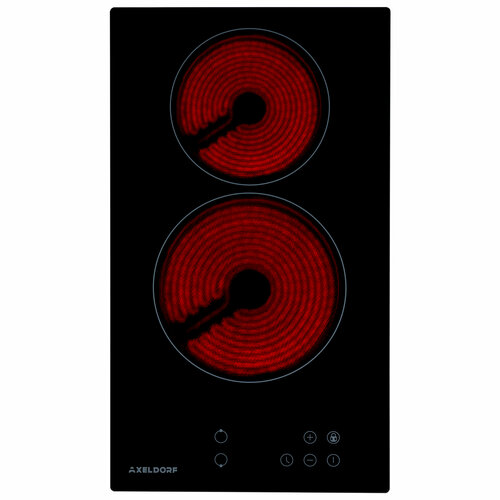 Варочная панель электрическая встраиваемая домино 30см 3000Вт сенсорное управление таймер автоотключение 9 режимов AXELDORF EH-0306 1096600₽