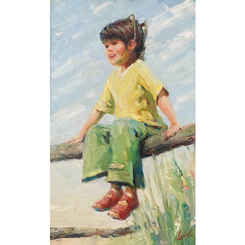 Картина Лето 50х30 см холст масло авторская работа 34000₽