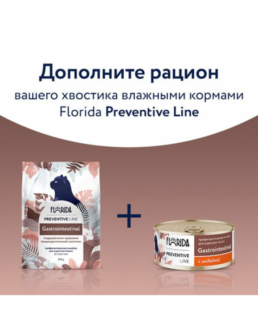 FLORIDA Сухой корм для кошек gastrointestinal 1.5кг - фотография № 5