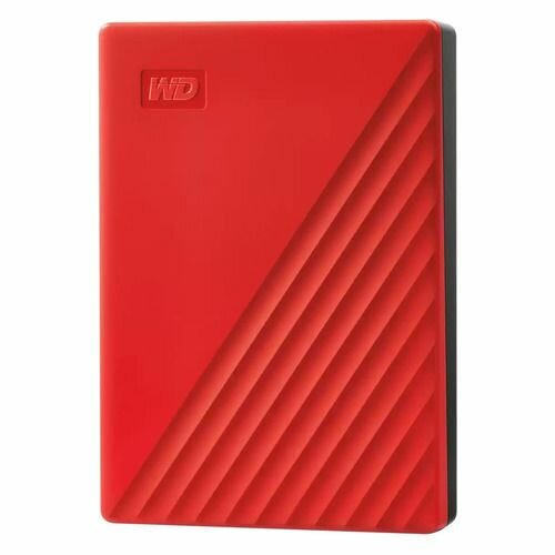 Внешний диск HDD WD My Passport WDBPKJ0050BRD-WESN, 5ТБ, красный