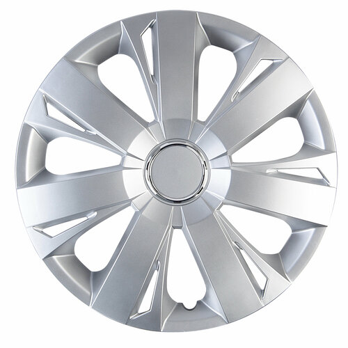 Колпаки на колёса WC-2015 SILVER (16) металлик, PP пластик, регулировочный обод, 4шт разм. 16