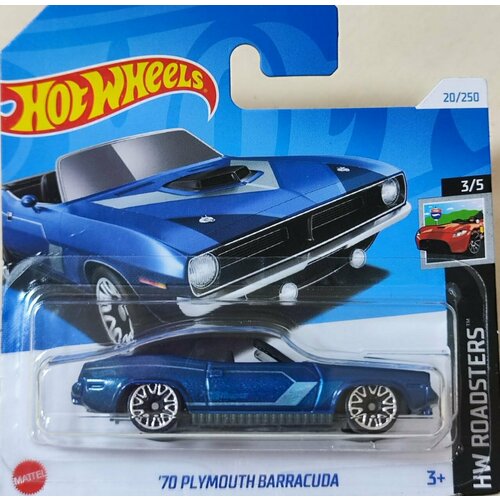 Hot Wheels Машинка базовой коллекции `70 PLYMOUTH BARRACUDA синяя 5785/HTC13