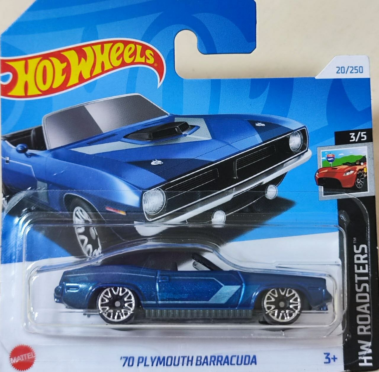 Hot Wheels Машинка базовой коллекции `70 PLYMOUTH BARRACUDA синяя 5785/HTC13
