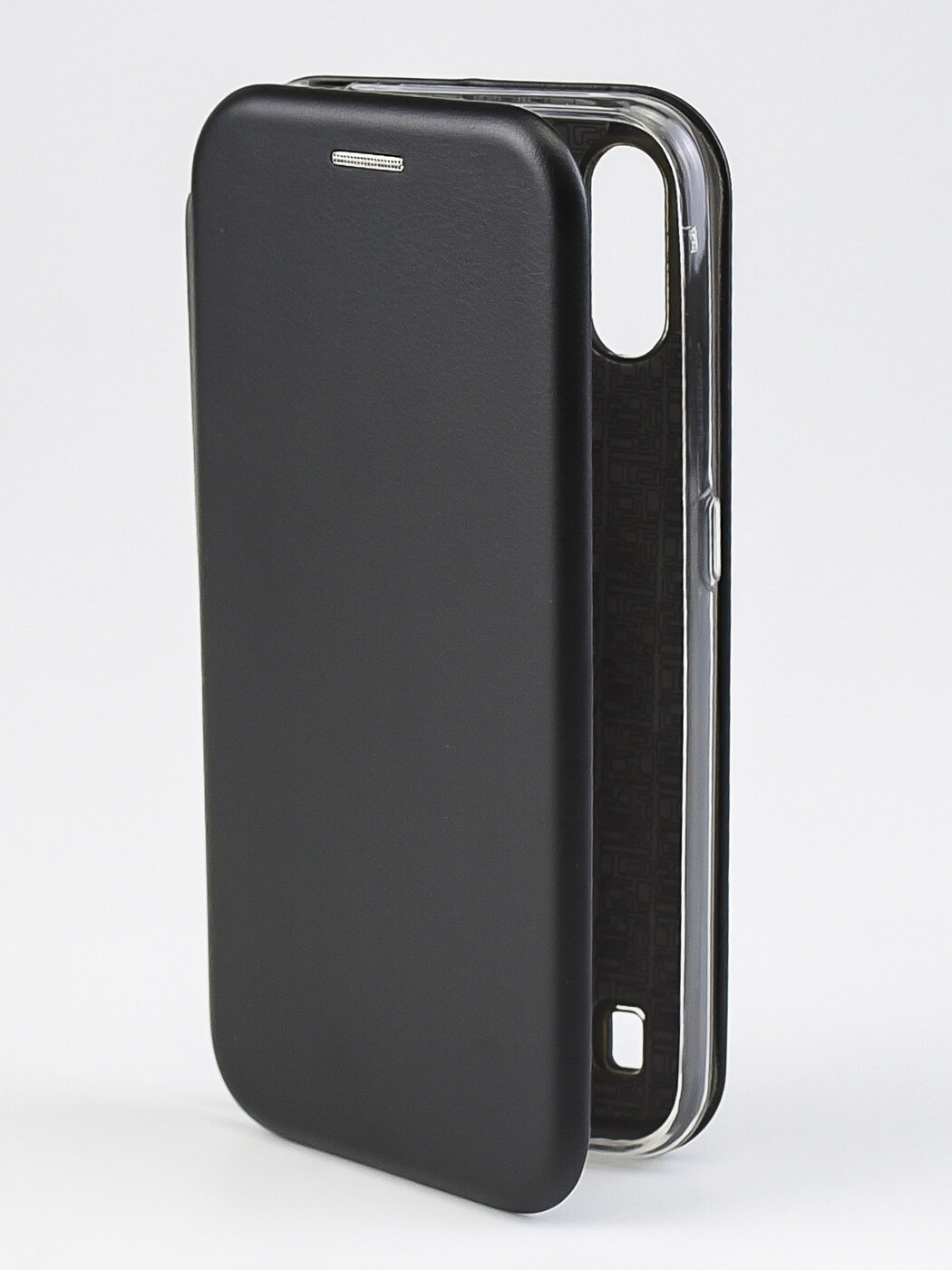 фото Защитный чехол книжка на телефон Samsung Galaxy A01 с отделением для карт, футляр для Самсунг Галакси А01 с картхолдером