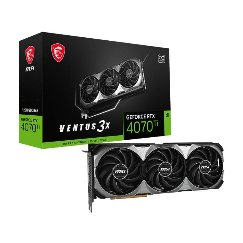 Видеокарта MSI GeForce RTX 4070 Ti VENTUS 3X E1 12 Гб OC