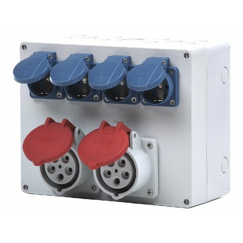 CEE-Socket комбинированное настенное крепление IP44 STG 024