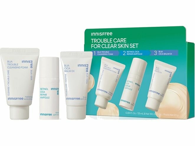 Мини-набор для ухода за проблемной кожей Innisfree Trouble care for clear skin set