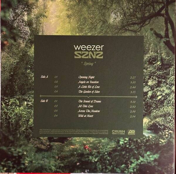 Виниловая Пластинка Weezer, Sznz: Spring (0075678635168) Warner Music - фото №8