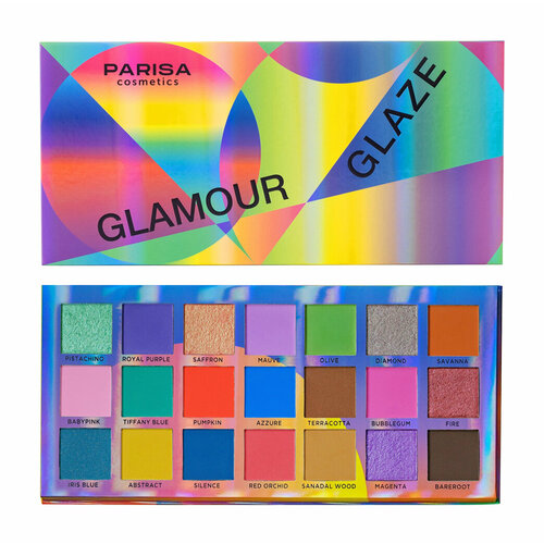 PARISA COSMETICS Палетка теней для век Glamour Glaze C-2321, 38 г