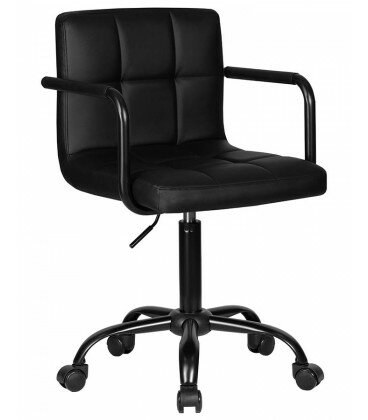 фото Офисное кресло для персонала DOBRIN TERRY BLACK LM-9400 цвет сиденья серый велюр (MJ9-75), цвет основания черный