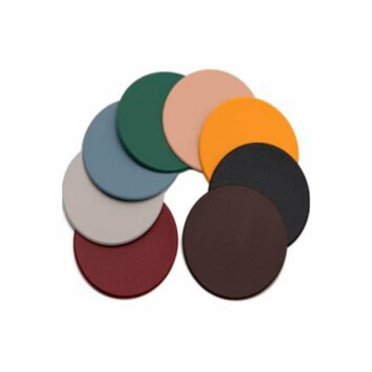 фото Набор подставок под кружку LA VILLA (4 штуки 2-серые 2-черные), искус кожа (ПВХ) (107069)