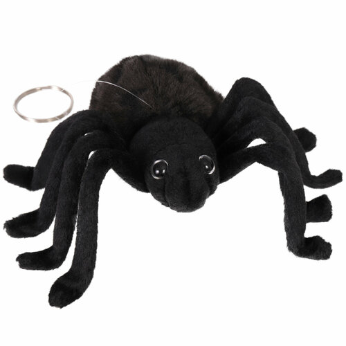 Мягкая игрушка Hansa Creation Паук тарантул чёрный, 19 см, черный