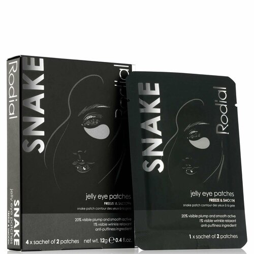 RODIAL Гидрогелевые патчи для кожи вокруг глаз Snake Jelly Eye Patches 4 шт 8590₽