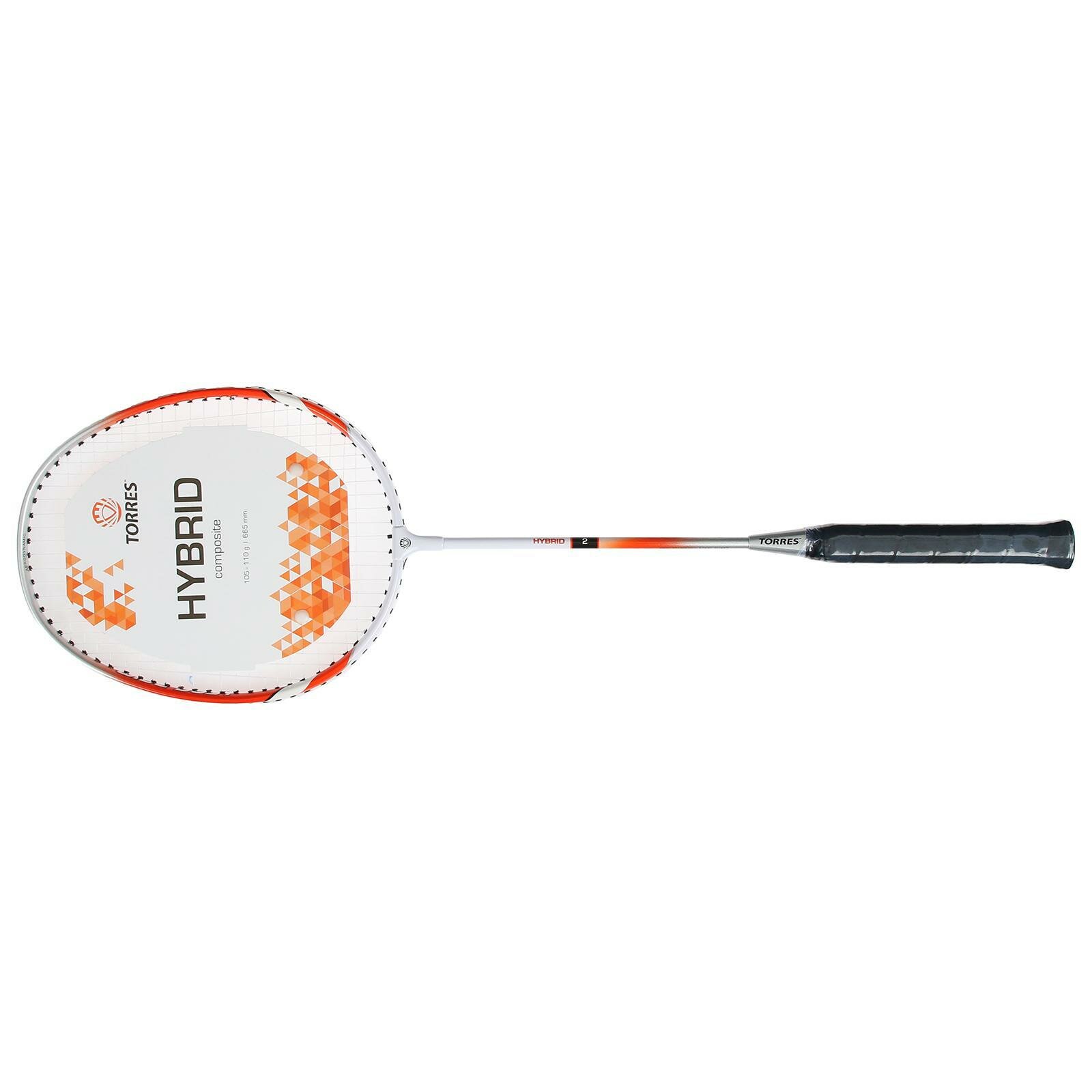 фото Ракетка для бадминтона TORRES Hybrid 2, алюминий